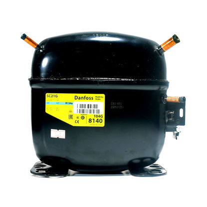 Picture of COMPRESSOR REFRIG.3/4HP-1HP,R-134A, SC21G-HST,DANFOSS #  104G8140HW (AKR4476Y)