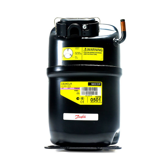 Picture of COMPRESSOR GS34CLX ,1-1/4HP,R404A/R507 220-240V,50HZ. P/N.107B0501 HS