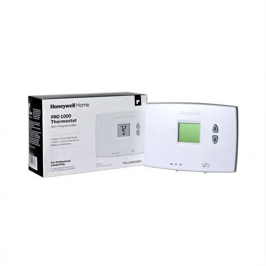 Picture of HEAT/1 COOL NON- PROGRAMMABLE THERMOSTAT HORIZONTAL- TH1110DH1003/U (RS64/102)