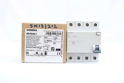 Picture of RCCB TYPE AC 4P/63A 300MA (0.3A ), P/N # 5SV5646-0, SIEMENS