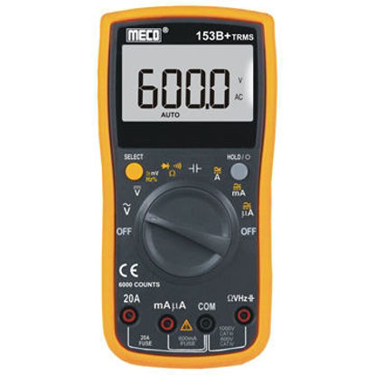 Picture of DIGITAL MULTIMETER 6000 COUNTS MECO P/N# 153B+ TRMS